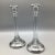 1930's Crystal Candles Holders With Silver Bands - A Pair For Sale - Image 13 of 13
