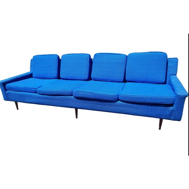 MCM Milo Baughman for Thayer Coggin Sofa – Newly Reupholstered For Sale - Image 9 of 10