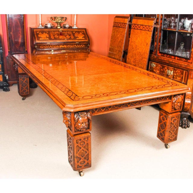 19th Century Elizabethan Revival Pollard Oak Extending Dining Table For Sale - Image 5 of 18