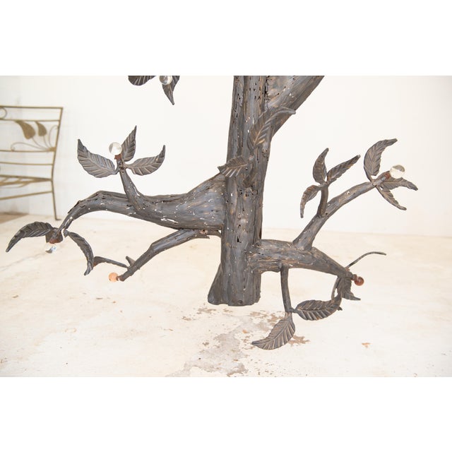 Large Welded Metal Tree Sculpture by Belgian Sculptor Omer de Ridder 1985 For Sale - Image 10 of 13