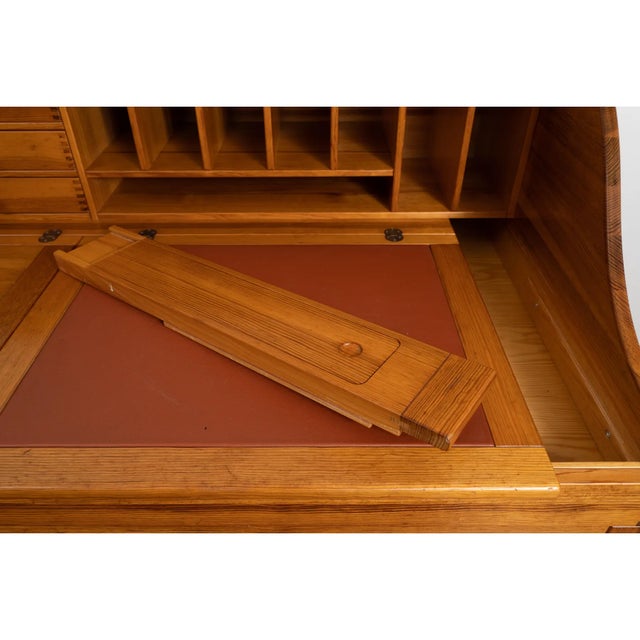 Wood Writing Desk Attributed to Andreas Hansen, 1970s For Sale - Image 7 of 8