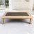 A striking example of mid-century Belgian design, this substantial coffee table combines the warmth of solid oak with the...
