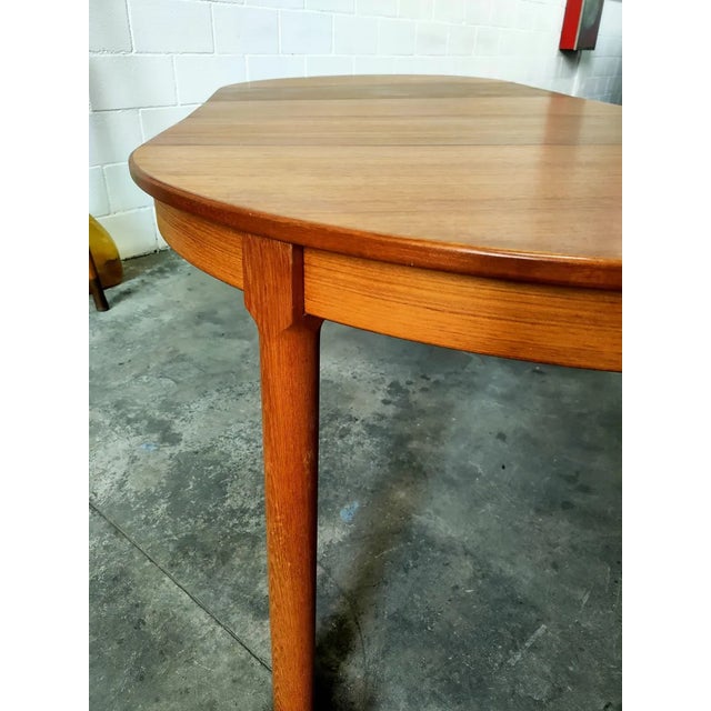Vintage Danish Extendable Dining Table For Sale - Image 6 of 9