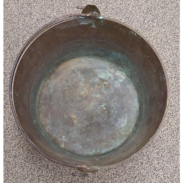 Brass American Cast Brass and Forged Iron Handled Pail Bucket, Circa 1860s For Sale - Image 8 of 9