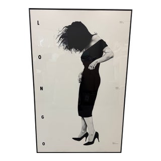 Circa 1984 Robert Longo "Gretchen" Lithograph, Framed For Sale