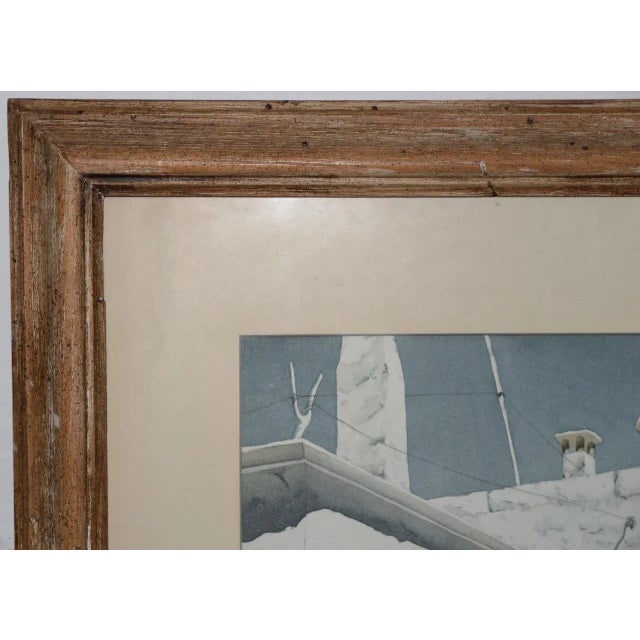 Original Watercolor Mediterranean Courtyard by Robert Banks C.1964 For Sale - Image 9 of 11