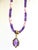 Rich in color and artistry, this one-of-a-kind handcrafted necklace pairs vibrant faceted Amethyst with rare genuine...
