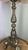 Metal Vintage French Brass Table Lamp with Shade For Sale - Image 7 of 11