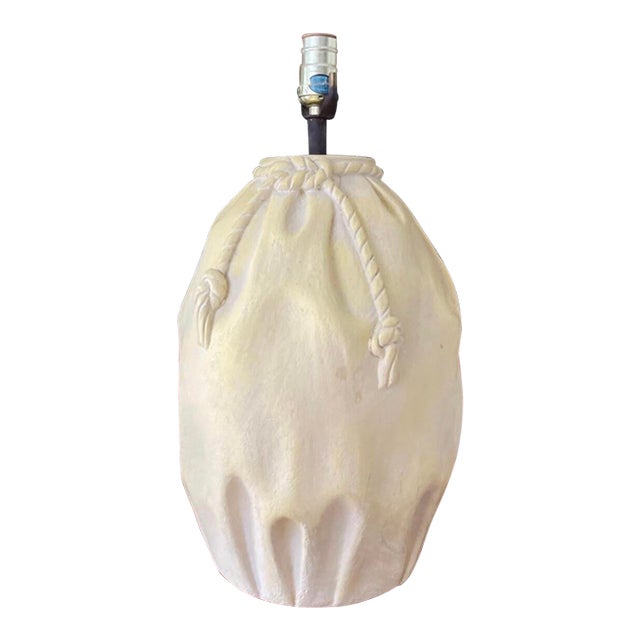 Vintage Raymor Plaster Paper Bag Lamp For Sale