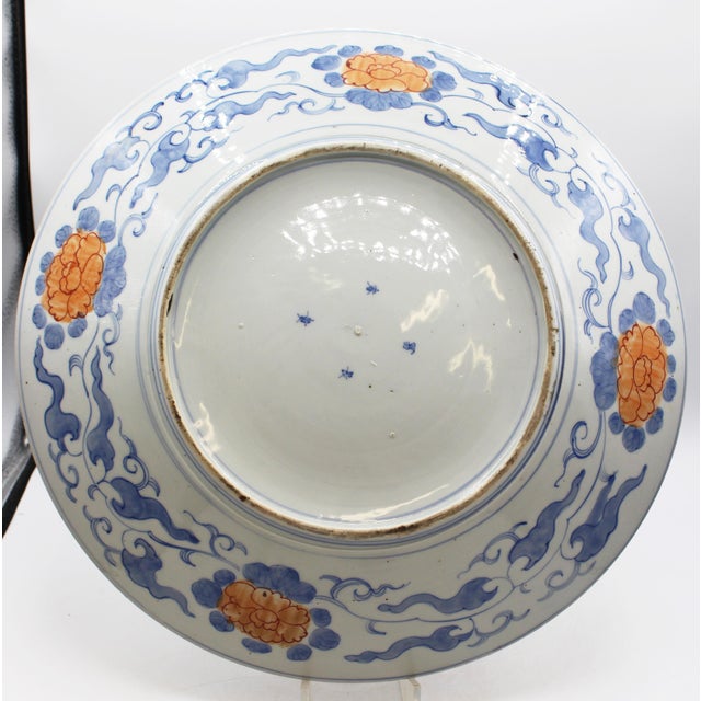 Imari Porcelain Imari Charger Featuring the Three Friends of Winter For Sale - Image 4 of 7