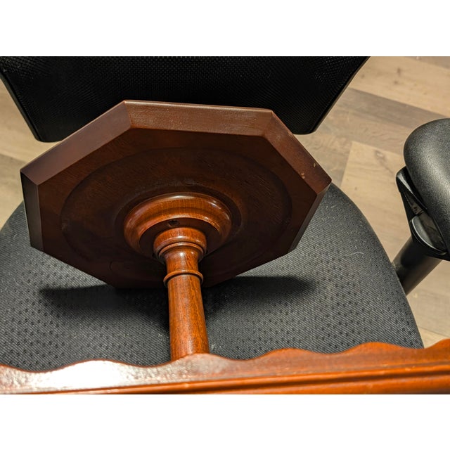 Brown Vintage 1940-1950 Mersman 2-Tier Dumbwaiter Table or Butler Table For Sale - Image 8 of 10
