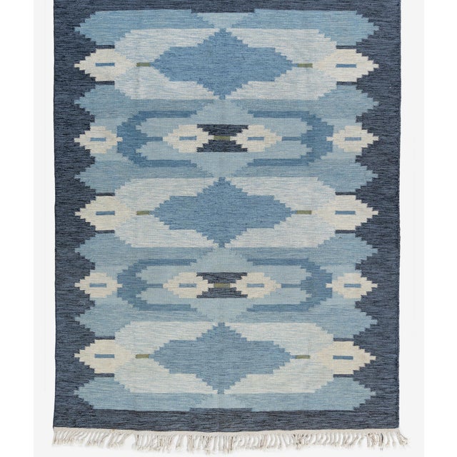 Vintage Circa 1960 Swedish Scandinavian Rug 5ft 9in X 7ft 7in For Sale In New York - Image 6 of 7