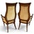 Wood 1920s Exceptional Pair of French Neoclassical Directoire Style High-Back Armchairs For Sale - Image 7 of 7