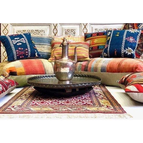 Textile Antique and Rare Small Tribal Caucasian Kuba Kilim 1'9" by 1'8" For Sale - Image 7 of 8