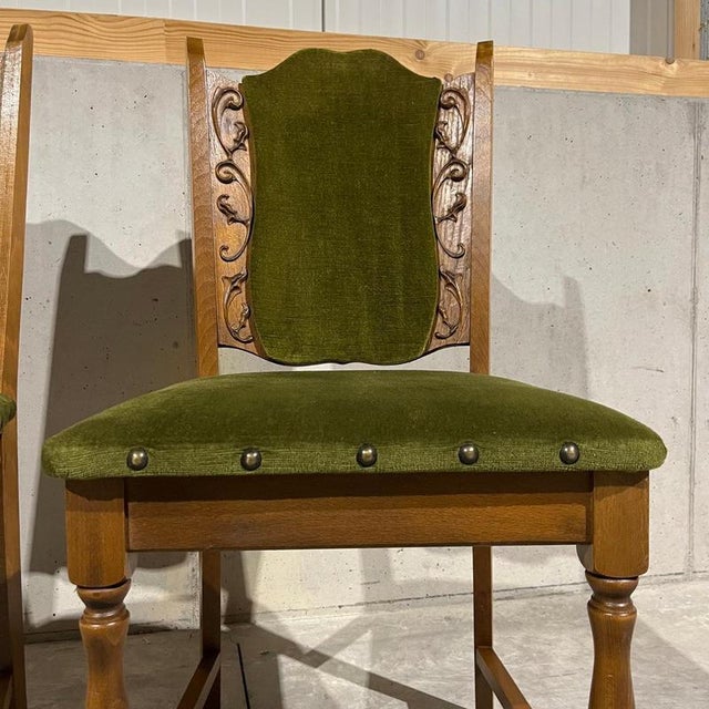 Brown Vintage Chairs in Beech and Pine, Set of 2 For Sale - Image 8 of 13