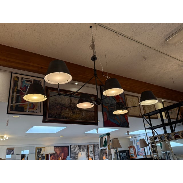 Urban Electric The Urban Electric Co. Chiltern Six-Arm Chandelier For Sale - Image 4 of 14