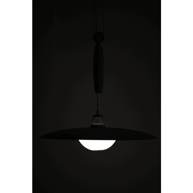 Metal Ceiling Lamp Produced by Bergbom in Sweden For Sale - Image 7 of 9