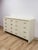 Contemporary Coastal Mitchell Gold Bob Williams White Dresser, Brass Handles, 8 Drawer For Sale - Image 3 of 13
