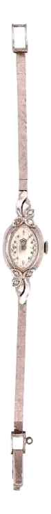 Eloga 14 Karat Gold Ladies Wristwatch .10 Carat 15.7 Grams Swiss Six Diamonds