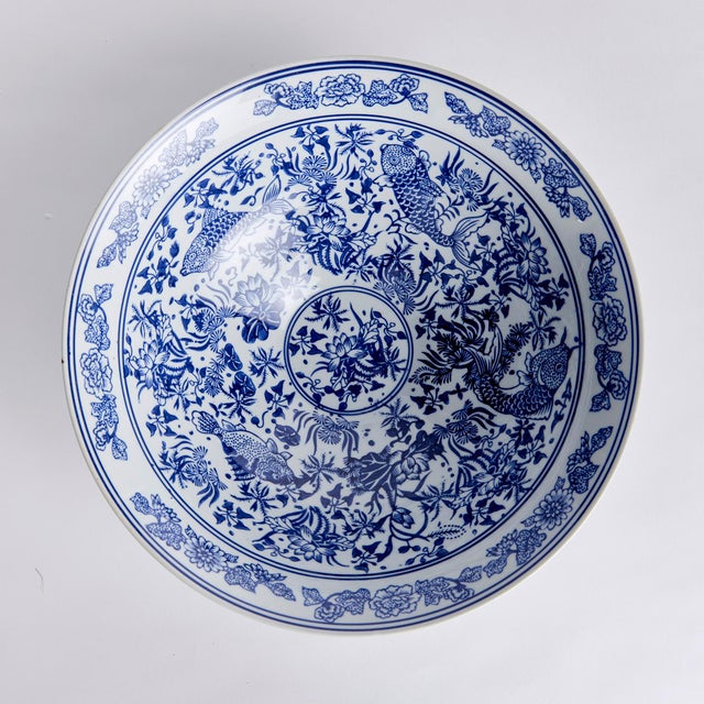 Kenneth Ludwig Chicago Barclay Butera Dynasty Koi Decorative Bowl For Sale - Image 4 of 4