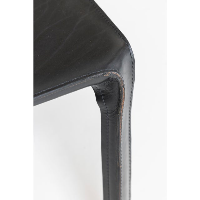 Black Model 413 Cab Dining Chairs by Mario Bellini for Cassina, 1977, Set of 6 For Sale - Image 8 of 16