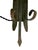 Mid 20th Century Brutalist Hand Forged Iron and Pewter Wall Sconce For Sale - Image 15 of 18