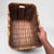 Vintage Japanese Bamboo Basket with Handles, 1950s For Sale - Image 6 of 12