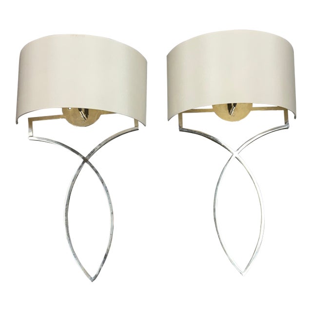 Nicolas Aubagnac for Porta Romana Wall Sconces, Pair For Sale