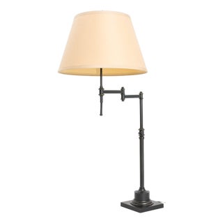 Restoration Hardware Bronzed Metal Table Lamp For Sale