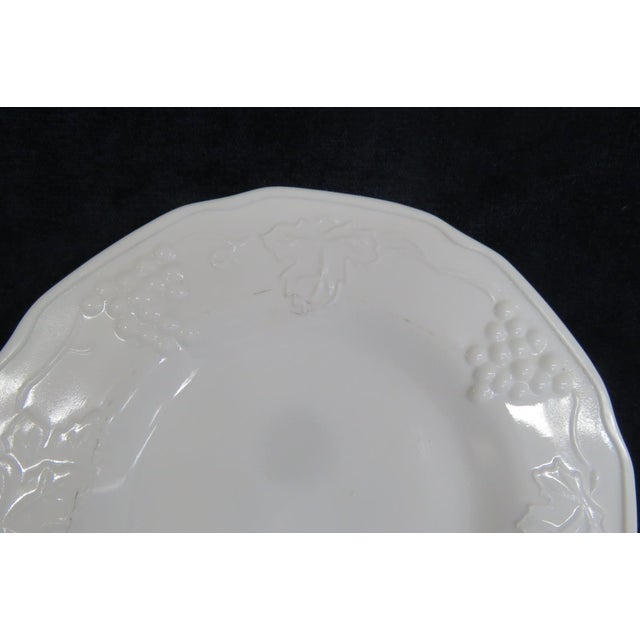 Indiana Colony White Milk Glass Small Plates 5pc Set Harvest Grape ...