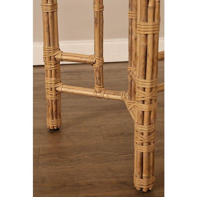 McGuire Bamboo Rattan Table Base For Sale - Image 9 of 17