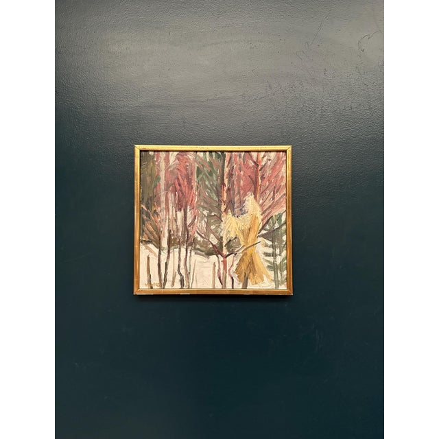 M. Niklas, Winter Landscape, 1960s, Oil on Canvas, Framed For Sale - Image 9 of 10