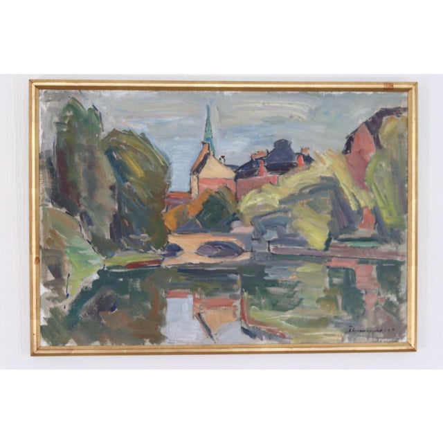 Harry Thomander, Hrebro, 1960s, Oil on Canvas, Framed For Sale - Image 9 of 16