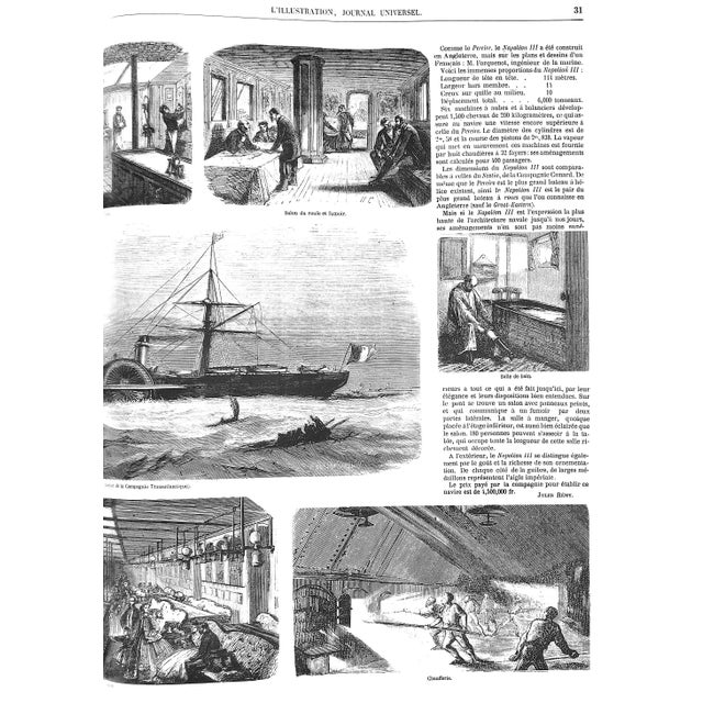 Paper "Les Grands Dossiers De l'Illustration Les Paquebots Histoire d'Un Siecle 1843-1944" 1993 Baschet, Eric For Sale - Image 7 of 11