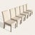 Cream Set of Six 1980s Postmodern Sculptural Dining Chairs in Textured Cream Fabric For Sale - Image 8 of 18