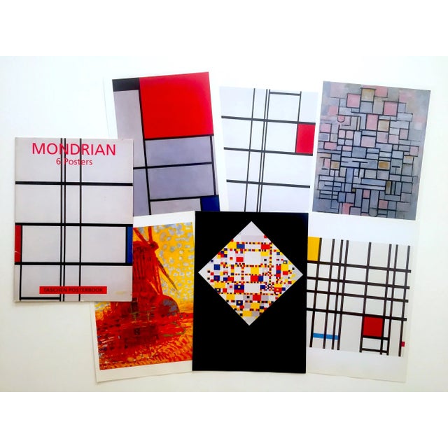Piet Mondrian Vintage 1994 Lithograph Print Modernist Posters Folio - Set of 6 For Sale - Image 13 of 13