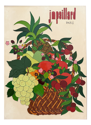Advertising Banner Painted on Canvas by J. M. Paillard Paris, 1975