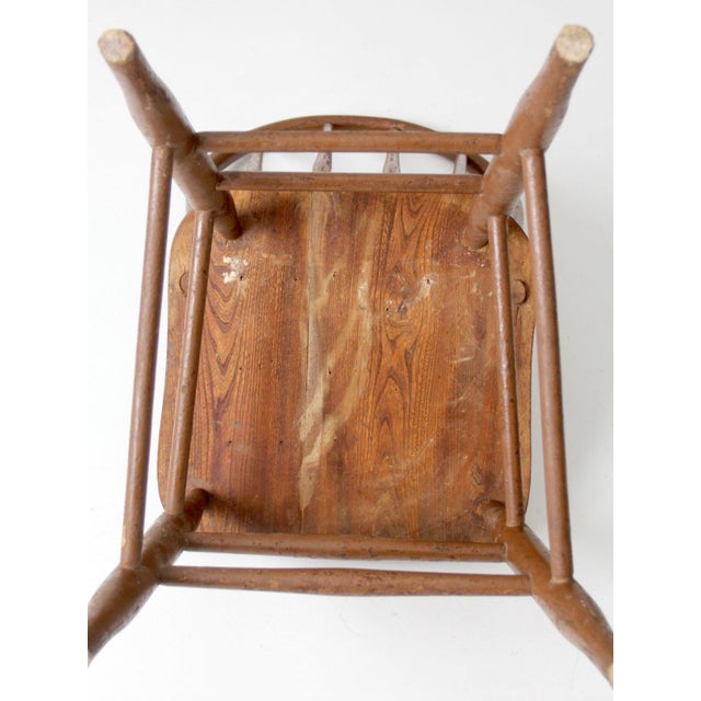 Antique Windsor Bow Back Spindle Chair For Sale - Image 13 of 14