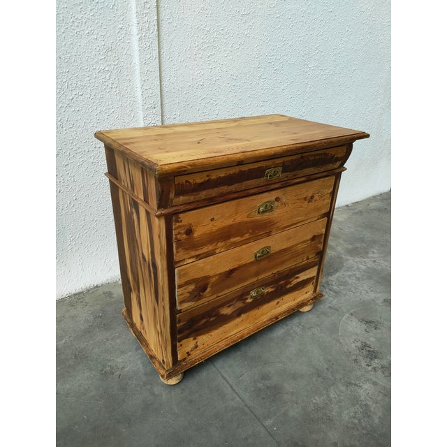 Brown Mid-Century Wood Chest of Drawers, Denmark, 1970 For Sale - Image 8 of 8