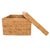 Boho Chic Artifacts Rattan Rectangular Box With Lid For Sale - Image 3 of 3