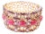 Bochic “Capri” Natural Ruby & Amethyst Cuff Set In 18K Gold & Silver For Sale
