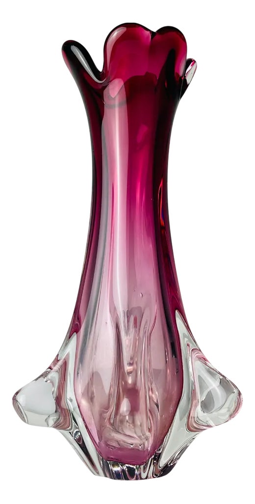 Vintage Murano Glass Chambord Vase from Fratelli Toso, Italy