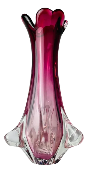 Vintage Murano Glass Chambord Vase from Fratelli Toso, Italy, 1960s