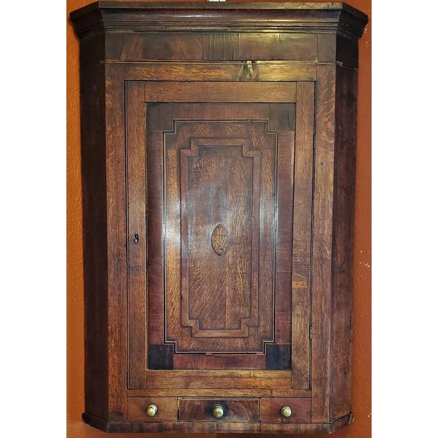 English Late 18c English Regency Corner Cabinet For Sale - Image 3 of 13