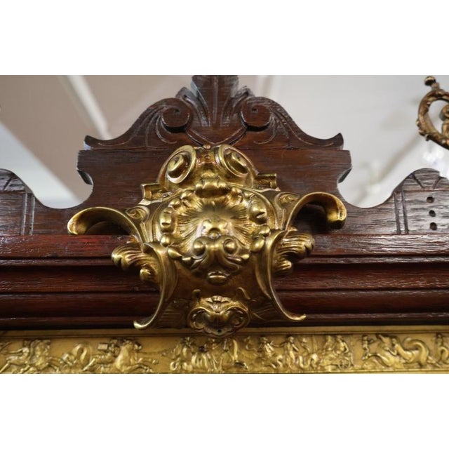 Ansonia Mahogany Bronze Mounted Floor Clock Grandfather Clock Circa 1900 For Sale - Image 14 of 18