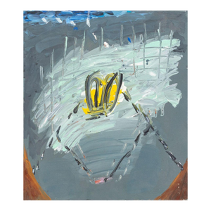 Elfi Schuselka Abstract Composition Oil on Paper