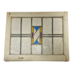 Antique New Orleans French Quater Stain Glass Window