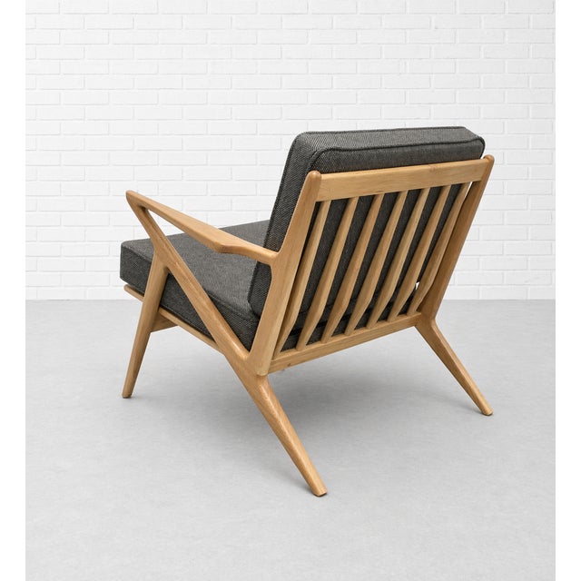 Pair - Mid Century Modern Oak Lounge Chairs – Handcrafted Armchair With Sculpted Details For Sale - Image 9 of 12