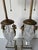 Transparent Vintage French Empire Neoclassical Style Cut Crystal & Swan Bronze Ormolu Table Lamps – A Pair For Sale - Image 8 of 13