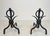 Pair of modernist wrought iron andirons For Sale - Image 12 of 12